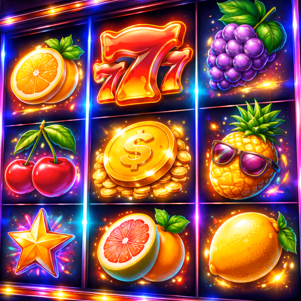 Cheerful player enjoying live video slot games with vivid 777 icons showing elite casino fun on dhaka64 Bangladesh